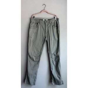 Mountain Khakis MK Camber 105 Pants Mens 36x34 Sage Gray Stretch Canvas Hiking